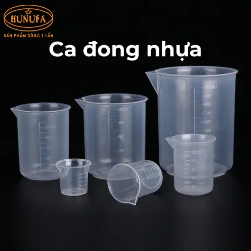 Ca đong có vạch chia ml để đo lường chính xác