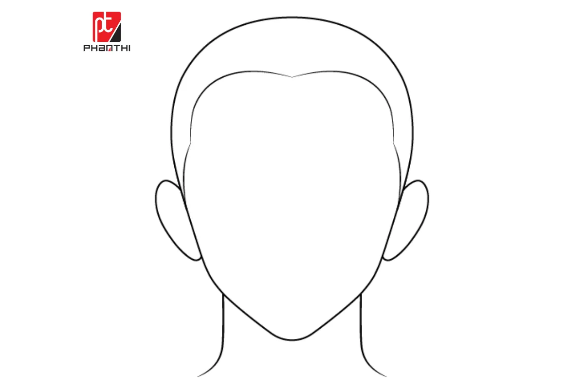Bước 4: Hoàn thiện đường nét cho tóc húi cua