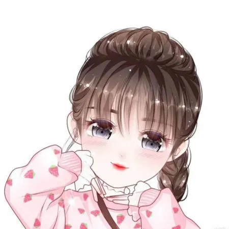 Avatar nữ dễ thương với mái tóc bồng bềnh và biểu cảm đáng yêu