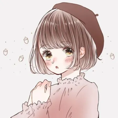 Avatar chibi dễ thương cô gái ôm gấu bông, thể hiện sự hồn nhiên