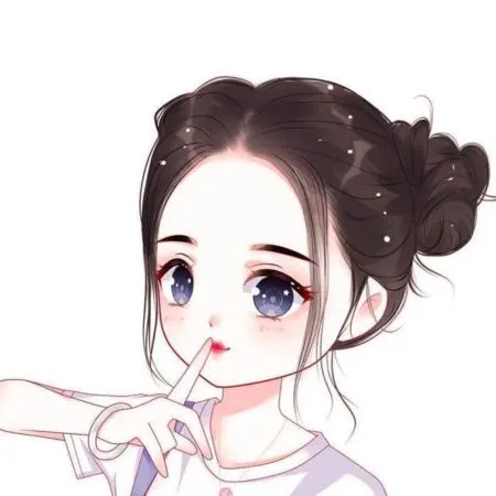 Ảnh avatar nữ hoạt hình dễ thương, màu sắc tươi sáng, phong cách anime