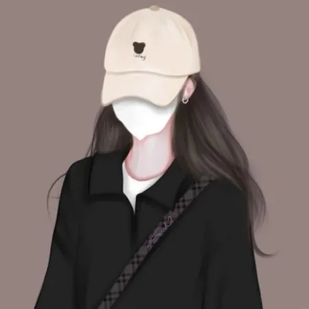 Hình avatar con gái ngầu với áo khoác da và ánh nhìn sắc sảo