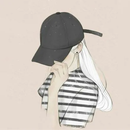 Ảnh đại diện Facebook nữ che mặt bí ẩn phong cách anime
