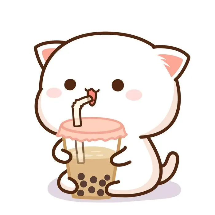 Mèo anime chibi mũm mĩm siêu cute