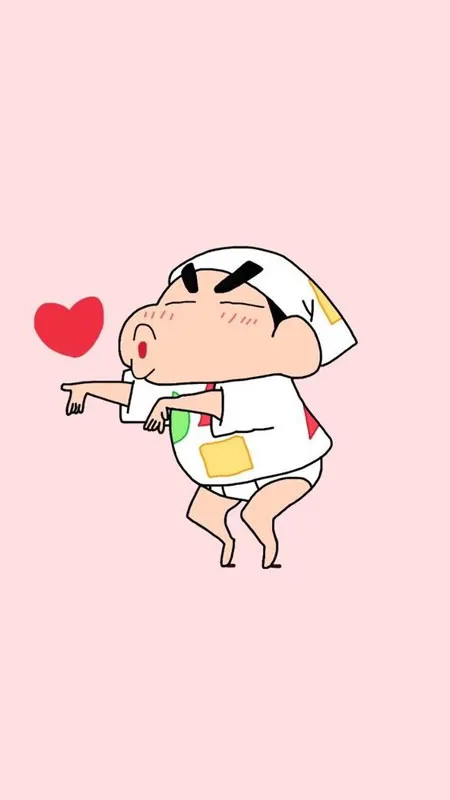 Hình nền Shin cậu bé bút chì đáng yêu với biểu cảm hài hước