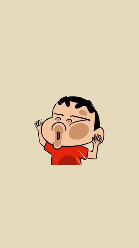 Hình nền Shin-chan siêu cute với đôi má phúng phính