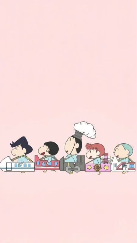 Ảnh Shin-chan và Kazama-kun đang thể hiện sự thân thiết, gắn bó