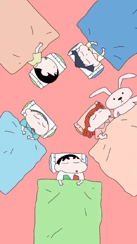 Hình nền Shin-chan và Bo-chan với biểu cảm hài hước, độc đáo