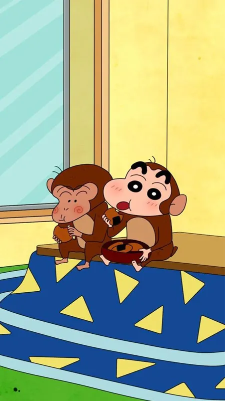 Hình nền Shin-chan hóa trang thành lính cứu hỏa