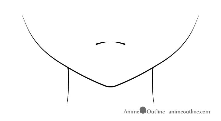 Biểu cảm miệng nghiêm túc trong anime