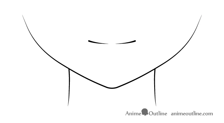 Miệng anime đang mỉm cười