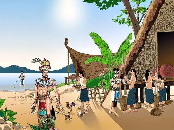 Lược đồ hoặc hình minh họa lãnh thổ nước Âu Lạc thời An Dương Vương