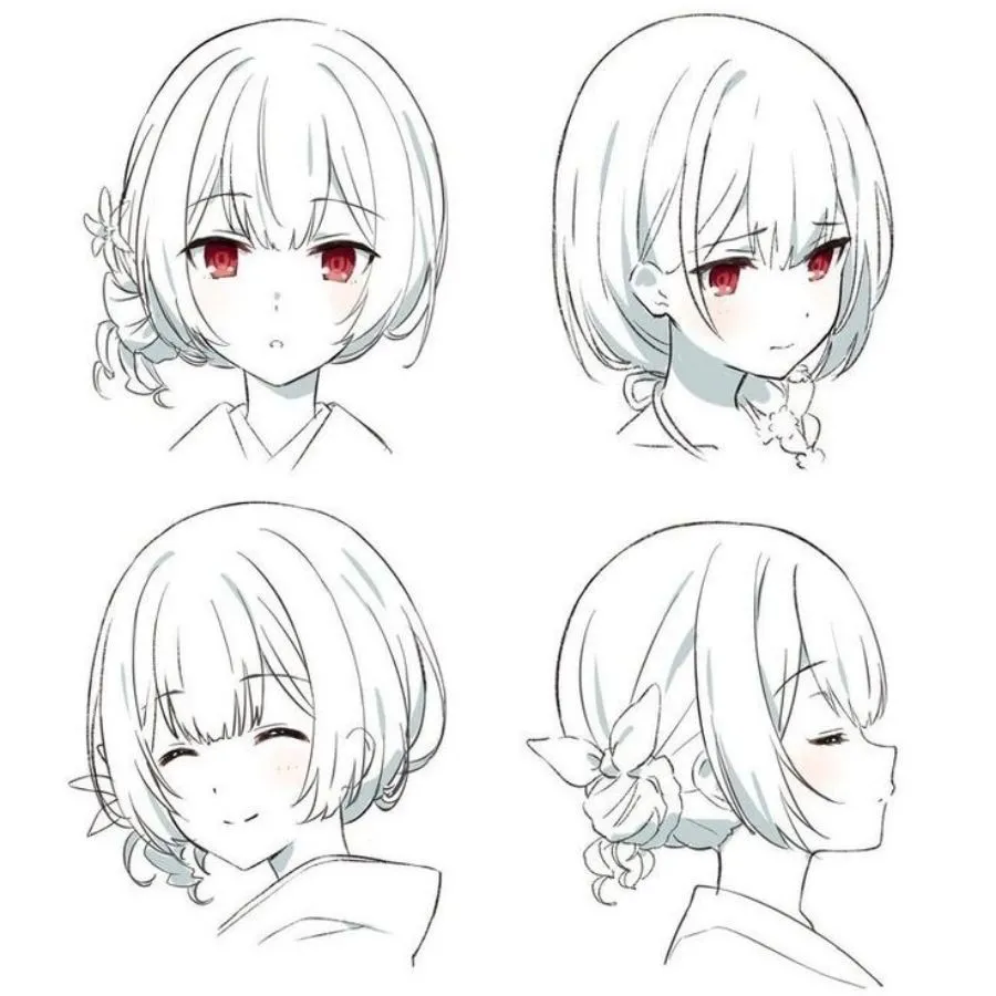Những ý tưởng tóc mái anime nữ sáng tạo cho nhân vật của bạn