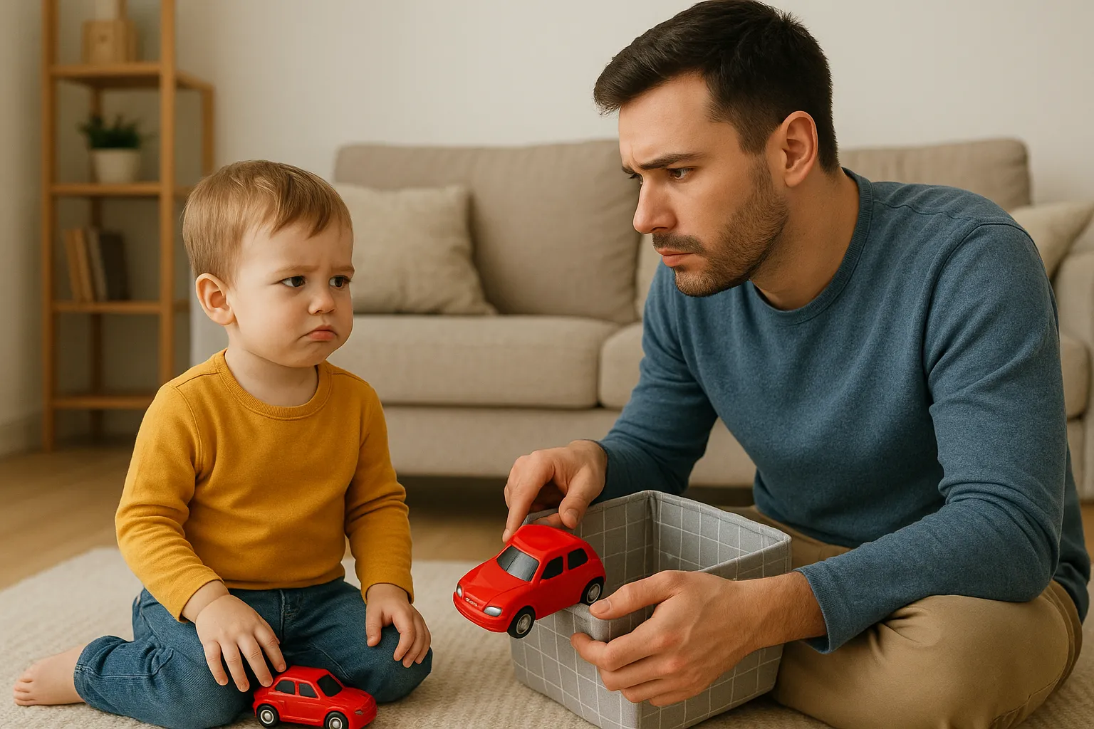 Người lớn hướng dẫn trẻ em thể hiện các biểu cảm gương mặt khác nhau để luyện vẽ