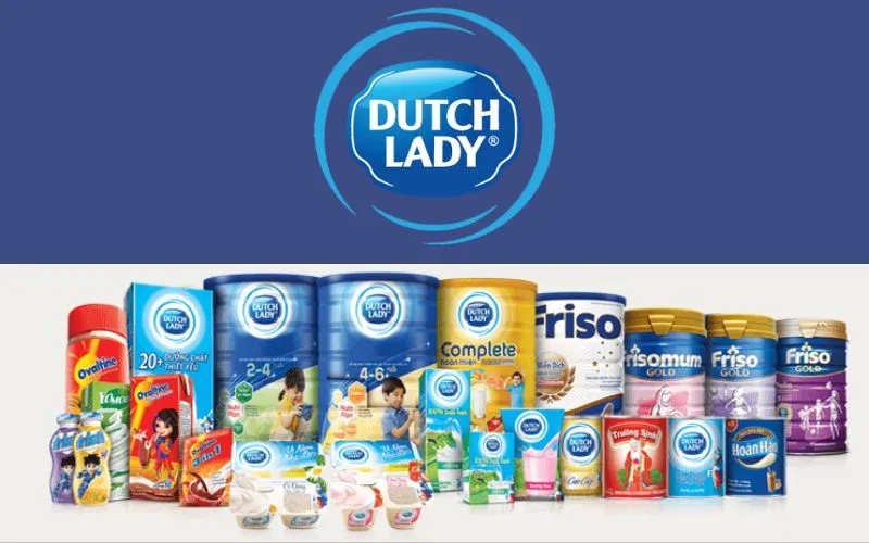 Dutch Lady (FrieslandCampina) - thương hiệu sữa quốc tế cạnh tranh với Vinamilk