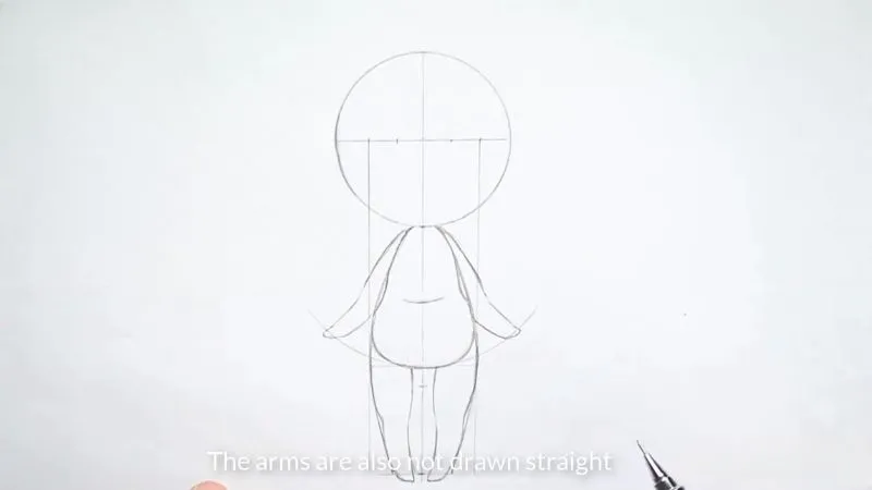 Phác thảo cơ bản tỉ lệ đầu và thân của nhân vật chibi nữ