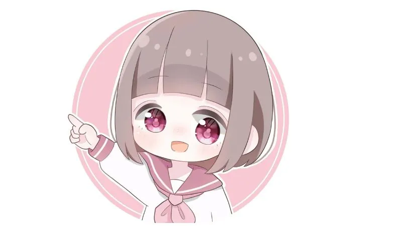 Cô gái chibi trong bộ váy đáng yêu