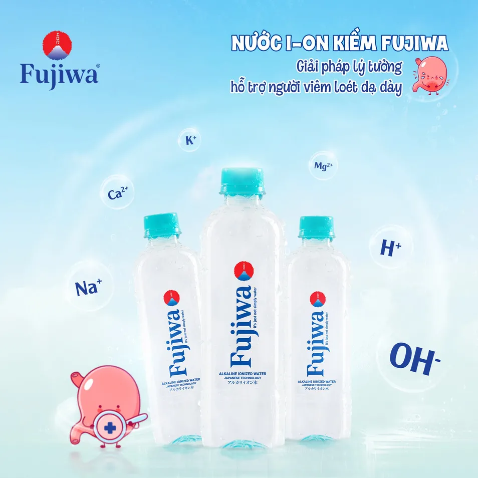 Nước khoáng Fujiwa có tính kiềm tự nhiên giúp trung hòa bớt axit dư, tốt cho tiêu hóa