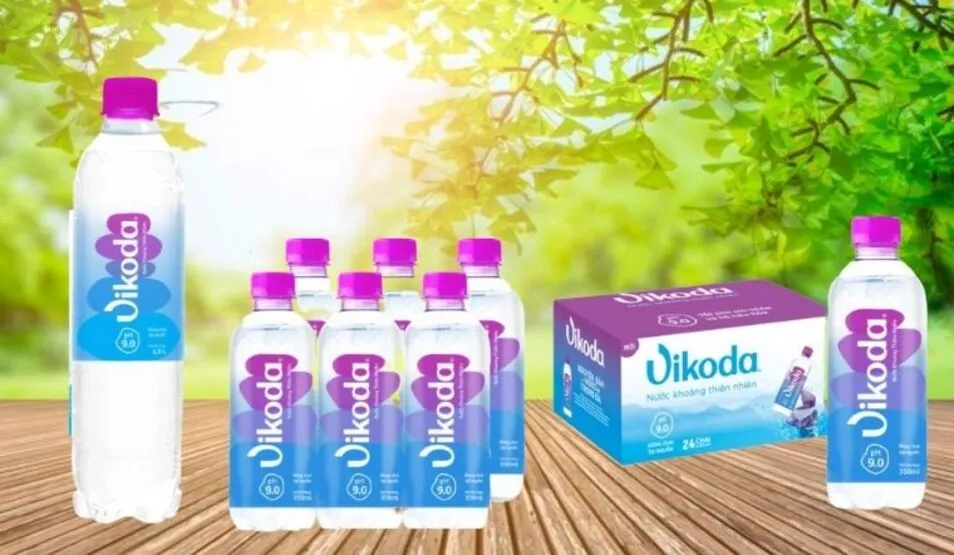 Nước khoáng kiềm thiên nhiên Vikoda được đánh giá cao bởi chỉ số pH 9.0