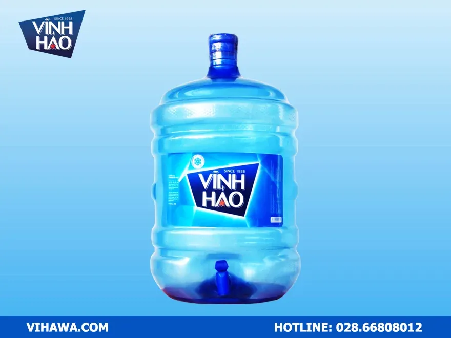 Hình ảnh bình nước khoáng Vĩnh Hảo 20 lít tiện lợi cho gia đình và văn phòng