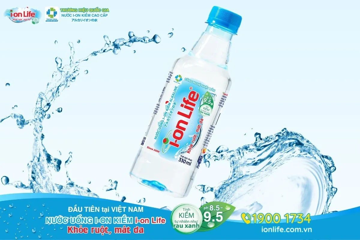 Nước khoáng ion kiềm đóng chai mang lại nhiều lợi ích cho sức khỏe