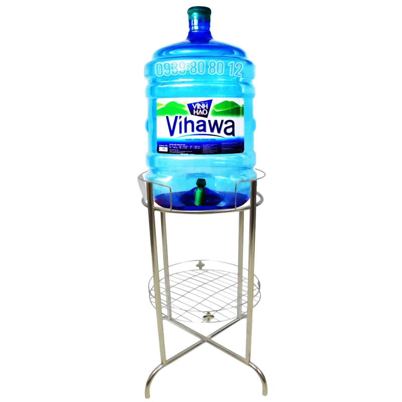 Kệ đựng bình nước lọc 20 lít tiện lợi cho gia đình và văn phòng, gợi ý sử dụng cùng nước khoáng Thạch Bích.