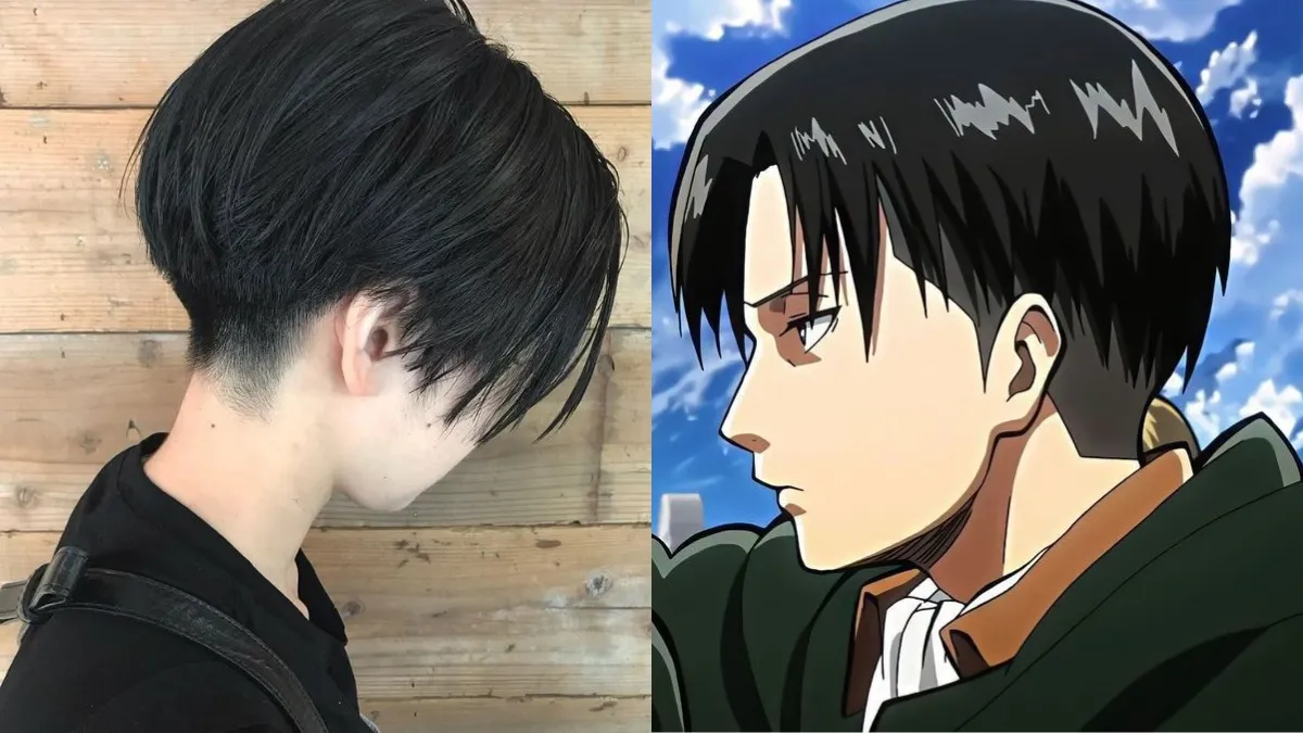 Kiểu tóc undercut mái rũ của Levi Ackerman mang vẻ lạnh lùng, mạnh mẽ