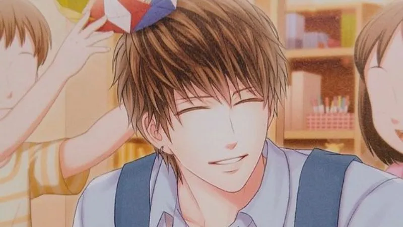 Anime nam đáng yêu khi chơi cùng trẻ nhỏ, thể hiện sự ấm áp