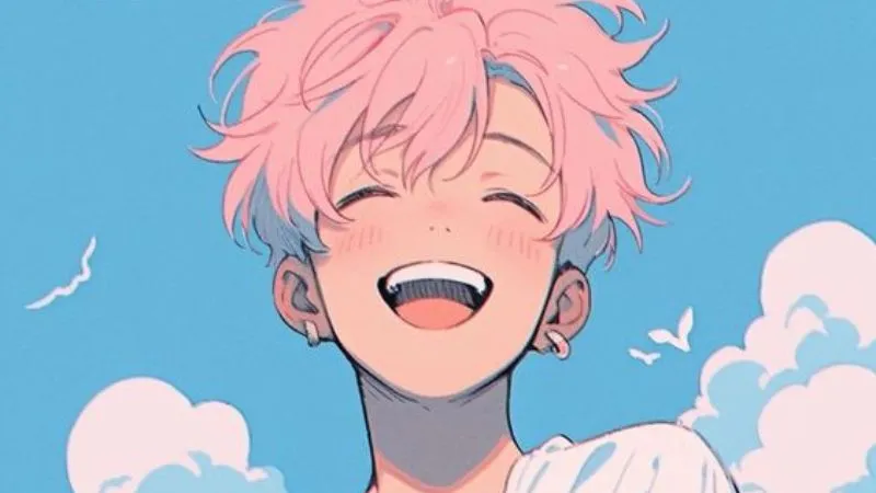 Anime nam năng lượng và đơn giản, thể hiện sự hoạt bát