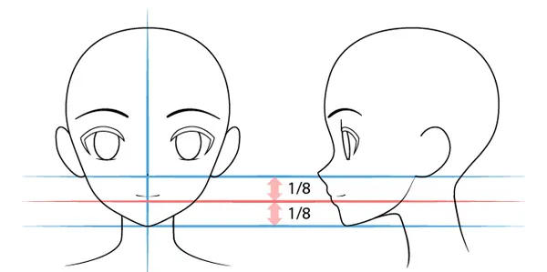 Các bước vẽ miệng và biểu cảm cho khuôn mặt anime nữ