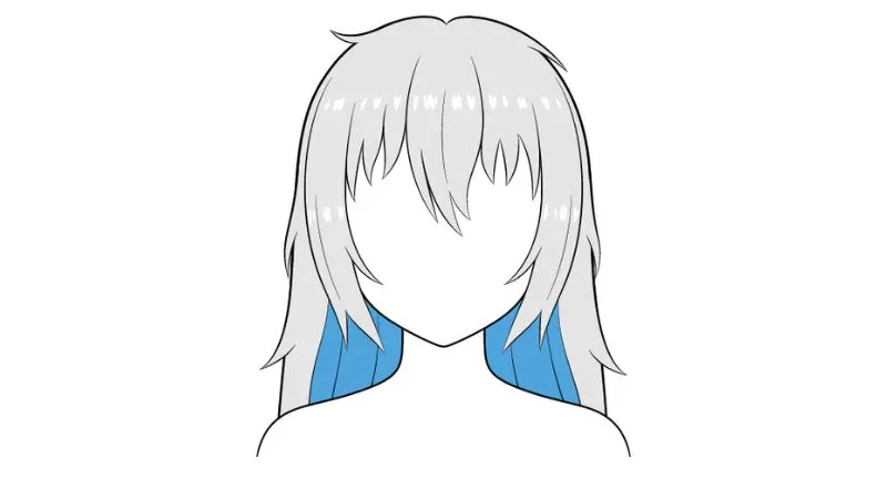 Kỹ thuật đổ bóng tự nhiên khi vẽ tóc dài anime