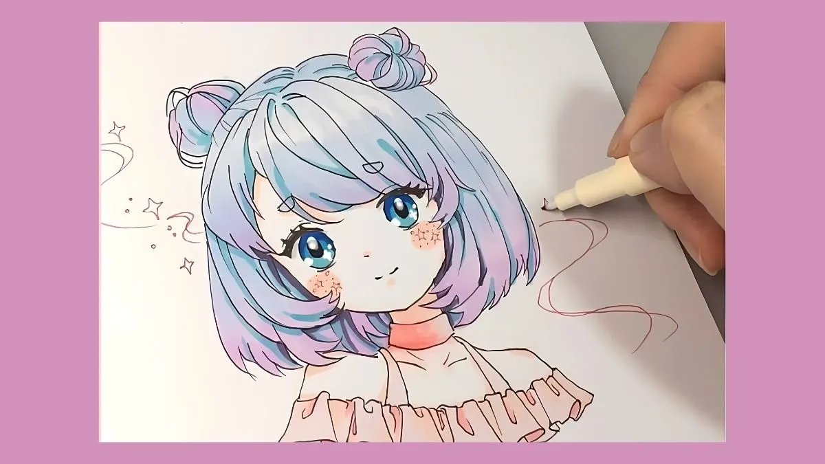 Tô màu hoàn thiện tranh anime