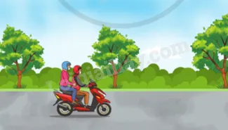Hình ảnh một chiếc xe máy đang tăng tốc trên đường, biểu tượng cho sự năng động và cần thiết bù đắp năng lượng