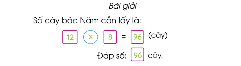 Đáp án bài 4, trang 80, toán lớp 3 - tập 2, SGK Cánh Diều