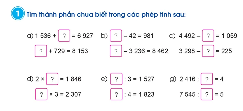 Đề bài bài 1, trang 81, toán lớp 3 - tập 2, SGK Cánh Diều