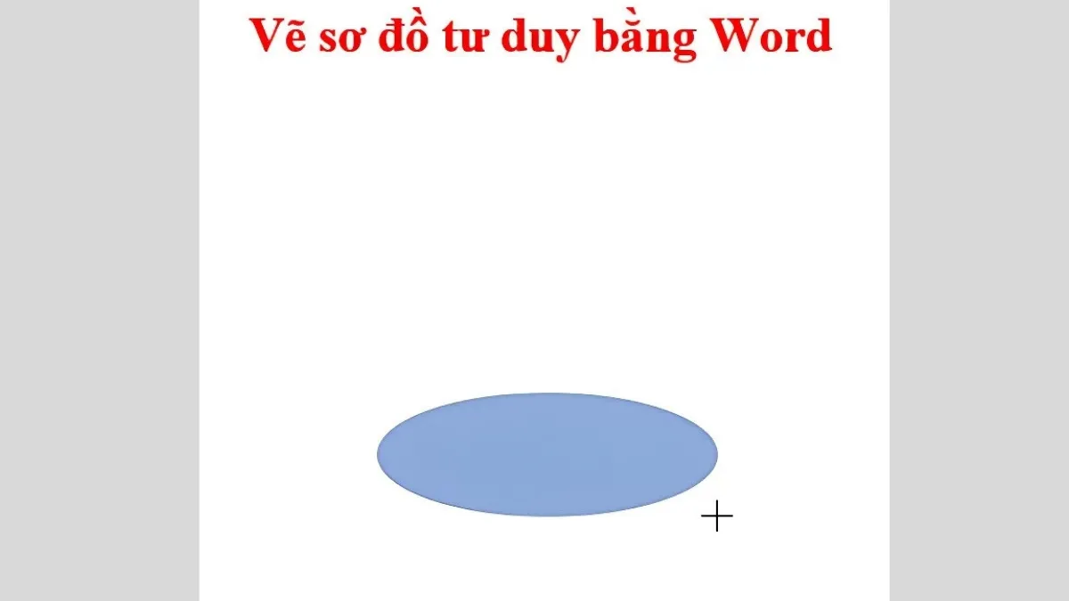 Vẽ hình dạng cho chủ đề trung tâm của sơ đồ tư duy
