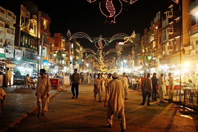 Một thành phố sầm uất tại Pakistan