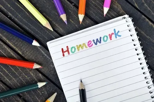 Từ "homework" là danh từ không đếm được
