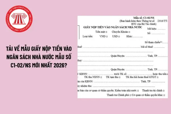 Biểu mẫu giấy nộp tiền vào ngân sách nhà nước thể hiện sự minh bạch trong các khoản thu