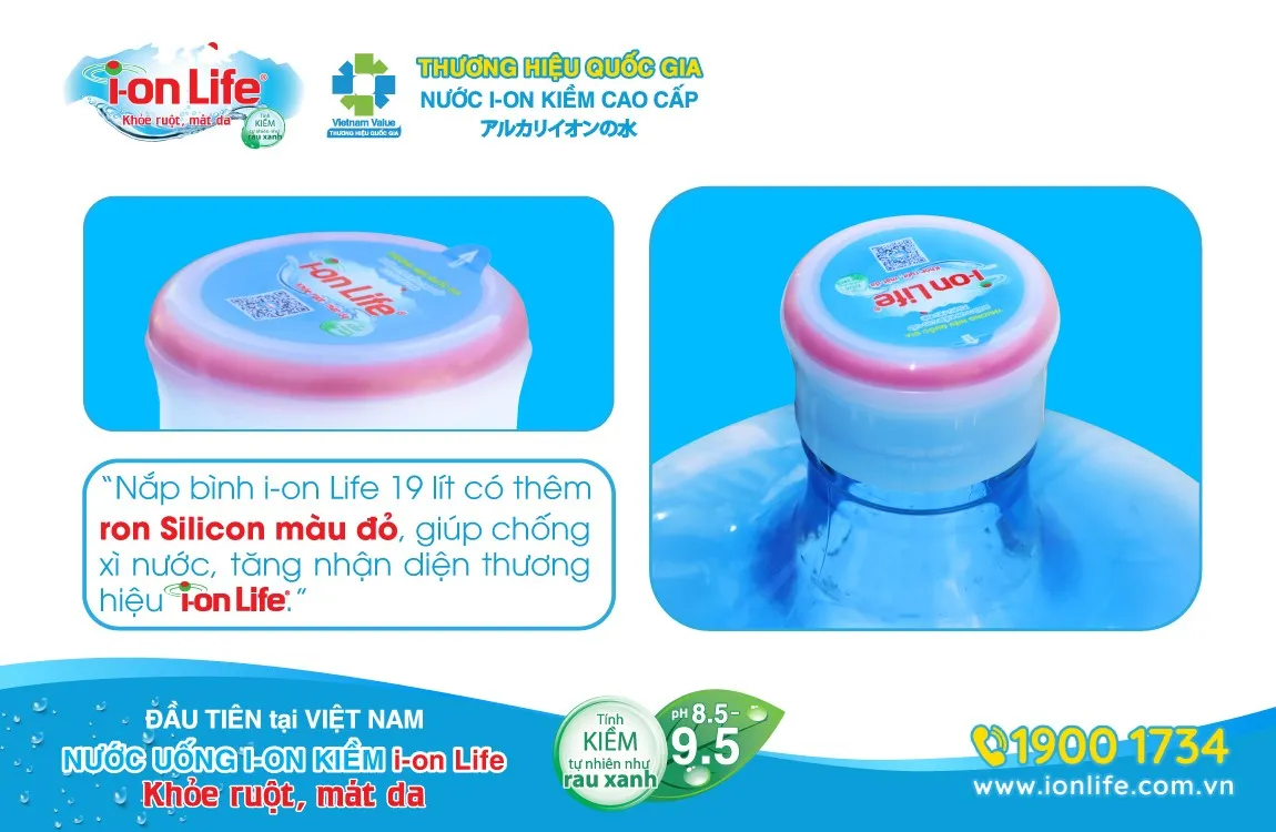 Thiết kế nắp bình nước khoáng ion kiềm cải tiến, an toàn và thân thiện môi trường