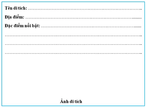 Thẻ thông tin về một di tích lịch sử liên quan đến thời Văn Lang, Âu Lạc