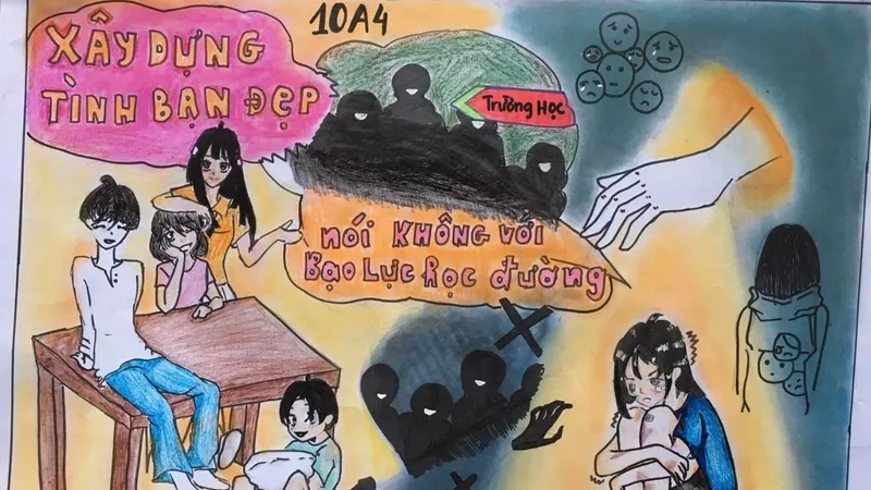 Học sinh chung tay phòng chống bạo lực học đường
