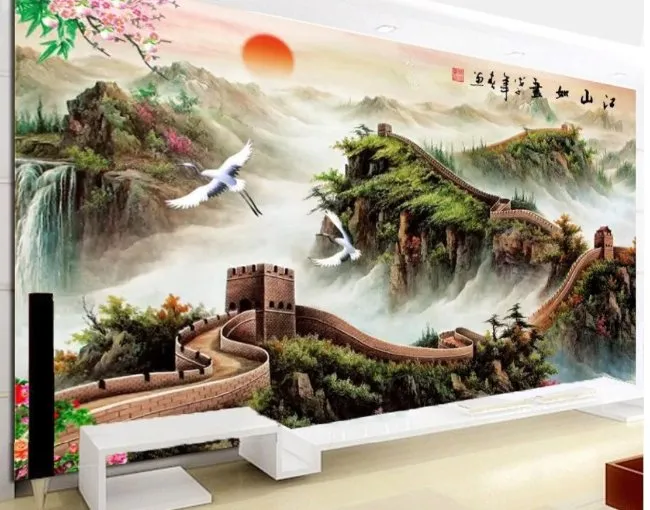 Ý nghĩa tranh Vạn Lý Trường Thành còn là sự bảo vệ, mang lại hạnh phúc và yên ấm cho tổ ấm
